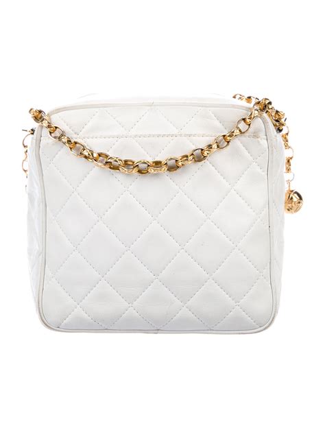 chanel white crossbody bag|More.